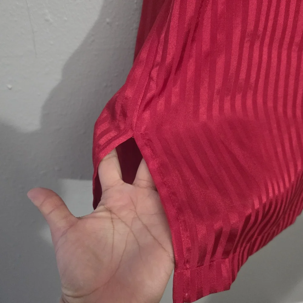 Vintage Victoria’s Secret Red Pajama Shirt Large - Picture 3 of 7